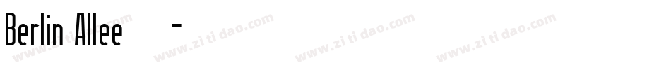 Berlin Allee转换器字体转换